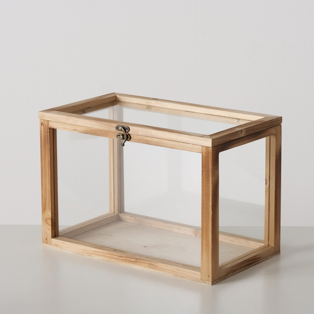 Set 2 cutii inchise din lemn Malek