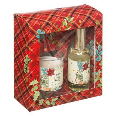 Set parfum, spray si lumânare, 90 g