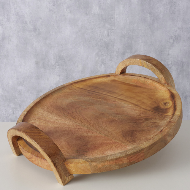 Tava din lemn de mango JULINA, Ø 35 cm