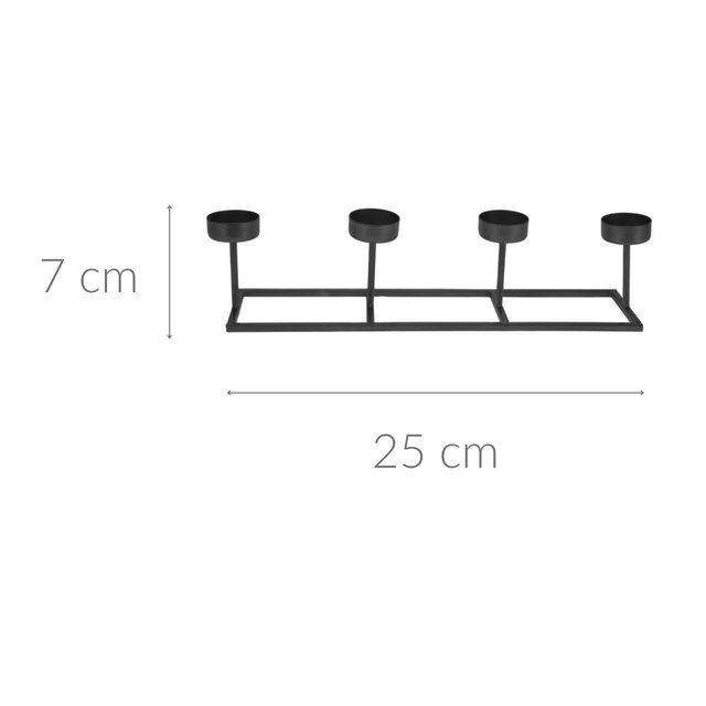 Suport lumanare Advent pentru 4 lumânări, 35 cm