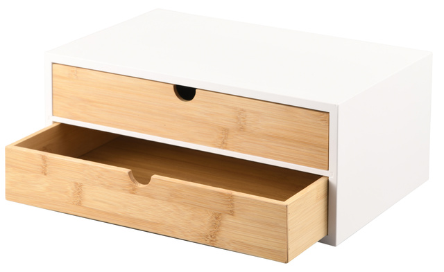 Organizator de birou cu sertare din bambus