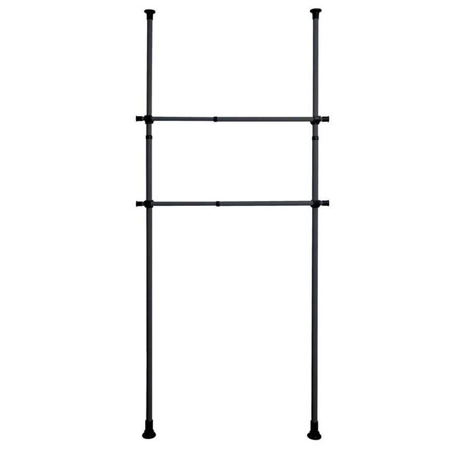 Șină de garderobă, șină de îmbrăcăminte HERKULES 2 bucăți, 75-120 cm, WENKO