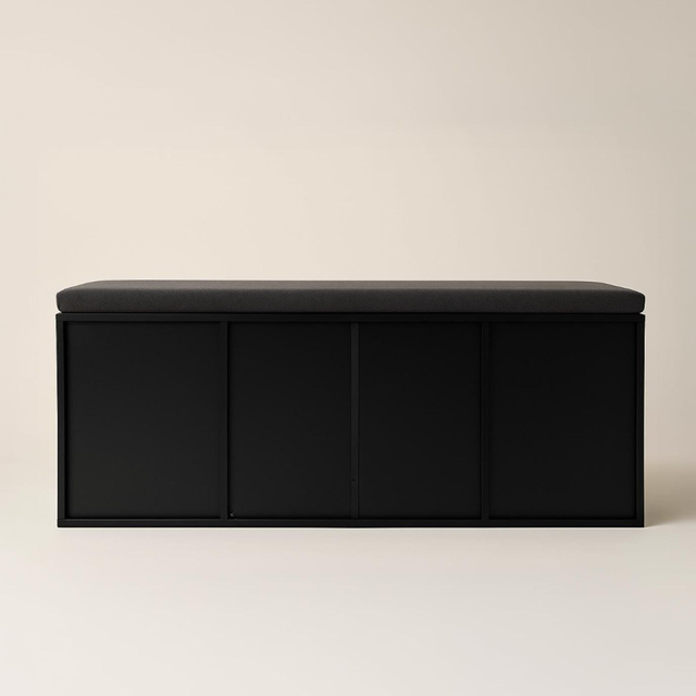 Dulap pentru pantofi cu loc de șezut PORTA, 103 x 30 x 46 cm