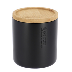 Recipient pentru dischete SAVA, capac din bambus, Ø 9,5 cm