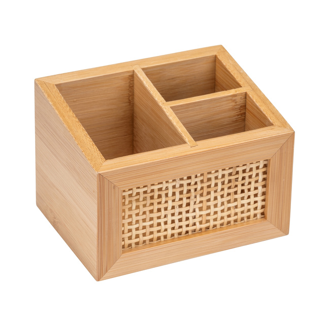 Organizator universal ALLEGRE BAMBOO, 3 compartimente, bambus, WENKO