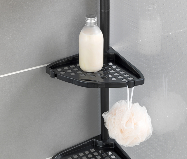 Etajera telescopica Opal, Negru, ALLSTAR