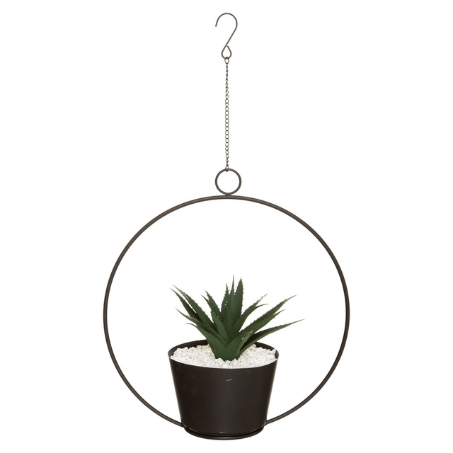 Plantă artificială FEEL, decor agățat în cadru, negru