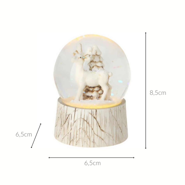 Glob de zăpadă cu animal, Ø 6,5 cm