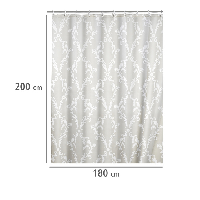 Cortină de duș Baroque, textilă, 180x200 cm, WENKO