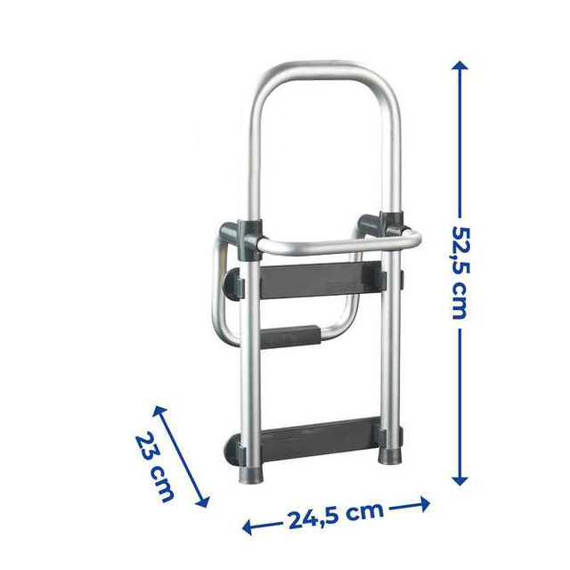 Balustrada pentru cada Secura, Argintiu, Aluminiu, 53x25x23 cm