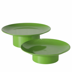 Placi metalice pe picior PLANA, 2 buc Ø 32,5-28 cm