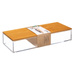 Organizator de baie cu capac din bambus, 25,5 x 9,6 x 5,5 cm