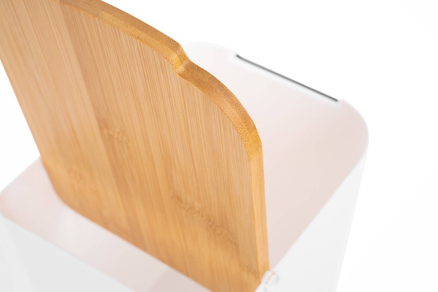 Coș de gunoi BAMBOU, Alb, 5L, Five