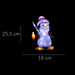 Ornament luminos de exterior, pinguin acrilic, 30 LED-uri