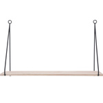 Raft de perete LOFT, lemn de paulovnia, 50 x 29 x 15 cm