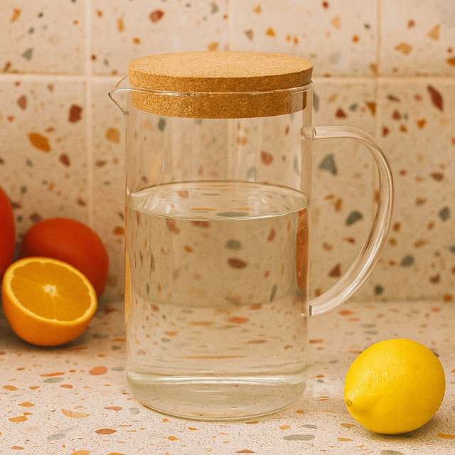 Carafă pentru apă NATO din sticlă, 1,4 l