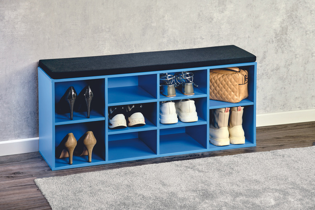 Dulap pentru 10 perechi de pantofi, cu sezut, 103,5 x 48 cm
