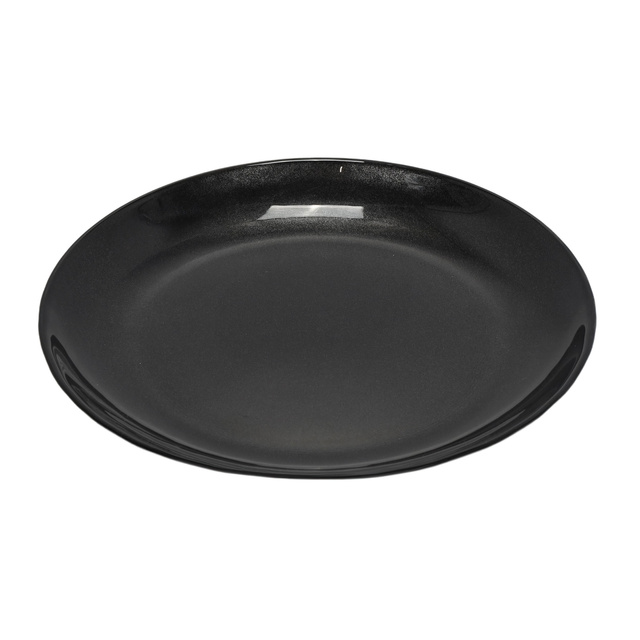 Farfurie desert ANIA BLACK, sticla, Ø 21cm