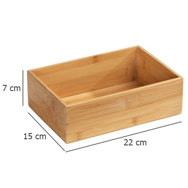 Organizator de baie TERRA, dimensiunea L, bambus, WENKO