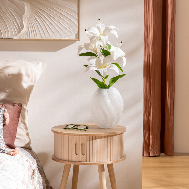 Vază din sticlă cu formă organică VALMA