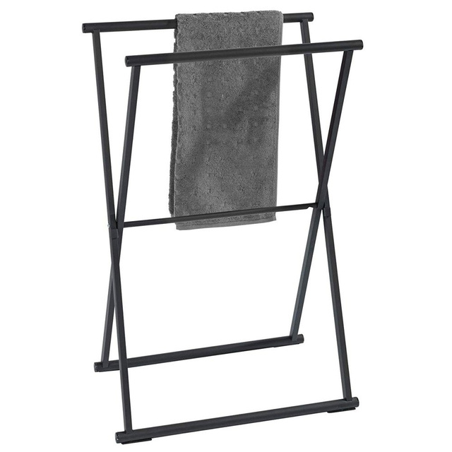 Cuier pliabil pentru prosoape si pentru haine LAVA negru, Wenko