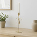 Candelabru metalic, aurit, 25 cm
