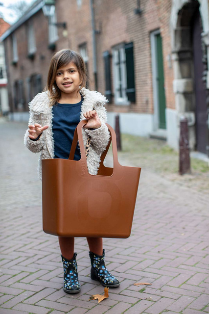 Geantă multifuncțională pentru cumpărături, plajă TASCHE XL, KOZIOL, cosmos negru