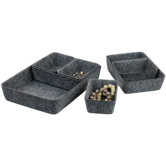 Set de organizatoare din fetru în dimensiuni diferite