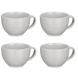 Set 4 boluri gri pentru supa, 480 ml