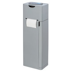 Suport pentru hârtie igienică și perie IMON, 6 în 1, gri, WENKO