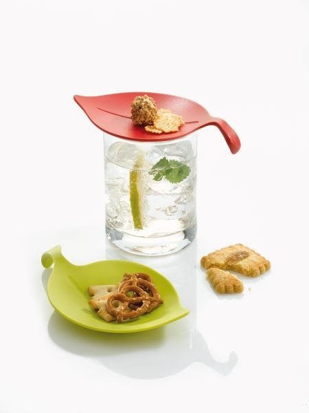 Farfurioare pentru gustare LEAF-ON - set de 4, KOZIOL