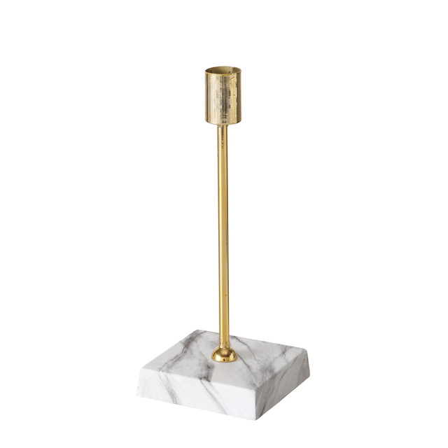 Set 3 suporturi  pentru lumanari  Largo, baza din  beton imitand  marmura