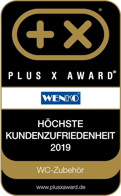 Perie WC cu suport POLARIS MATT, Negru, Wenko