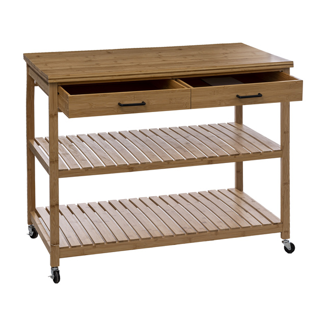 Etajera de bucatarie din bambus Linha