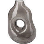 Vaza lacrima pentru plante uscate, sticla inchisa la culoare, 25 cm