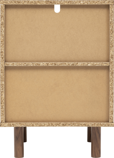 Noptieră SLIDY, culoare lemn închis, 40 x 57,5 x 40 cm