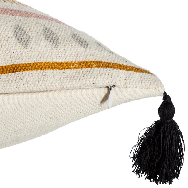 Perna Boho, 40 x 40 cm, cu franjuri