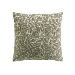 Pernă decorativă, model frunze jacquard, 40 x 40 cm