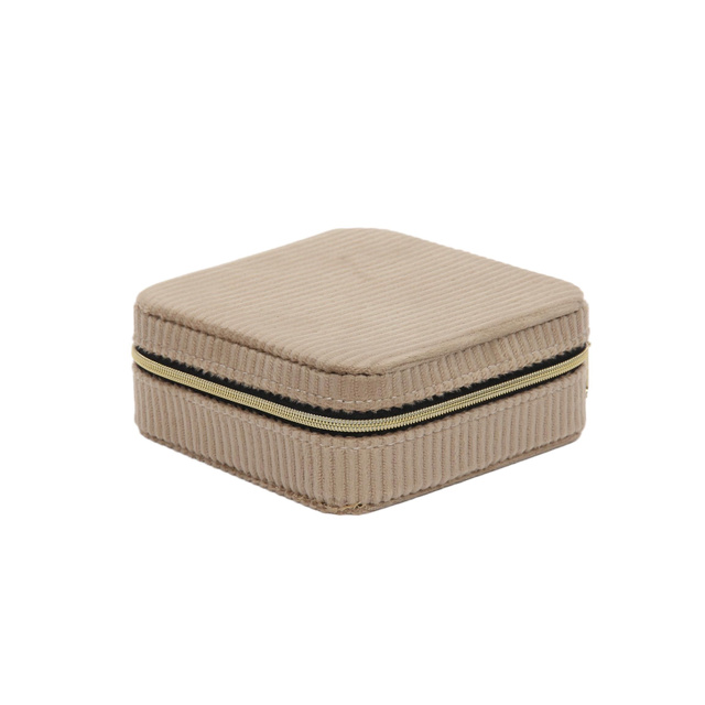 Cutie pentru bijuterii, catifea, 12 x 12 x 5 cm