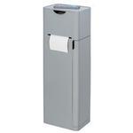 Suport pentru hârtie igienică și perie IMON, 6 în 1, gri, WENKO