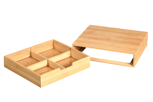 Suport pentru capsule de cafea din bambus 34 x 31 cm, Kesper