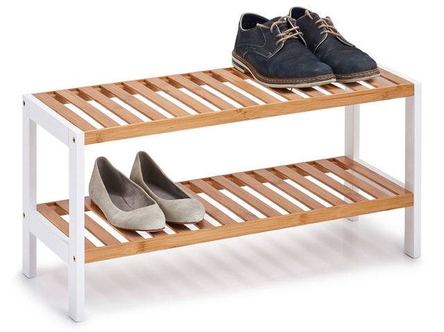 Raft pentru încălțăminte, din bambus și metal