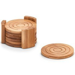 Suport pentru pahar, suport, 100% bambus - 7 elemente în set, ZELLER