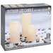 Set de lumânări LED, decor exterior