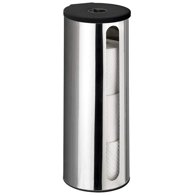 Recipient pentru role de hârtie igienică de rezervă, tavă de oțel montată pe perete DETROIT - WENKO