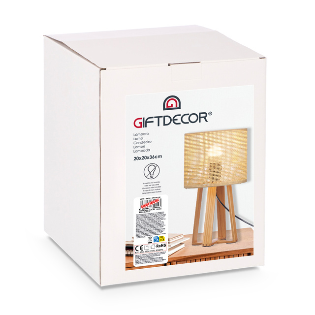 Lampă de noptieră boho NATURAL, 32 cm