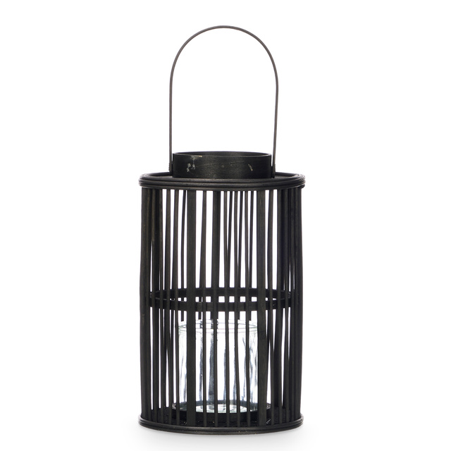 Felinar din bambus ELYSIAN, Ø 16,5 x 39 cm