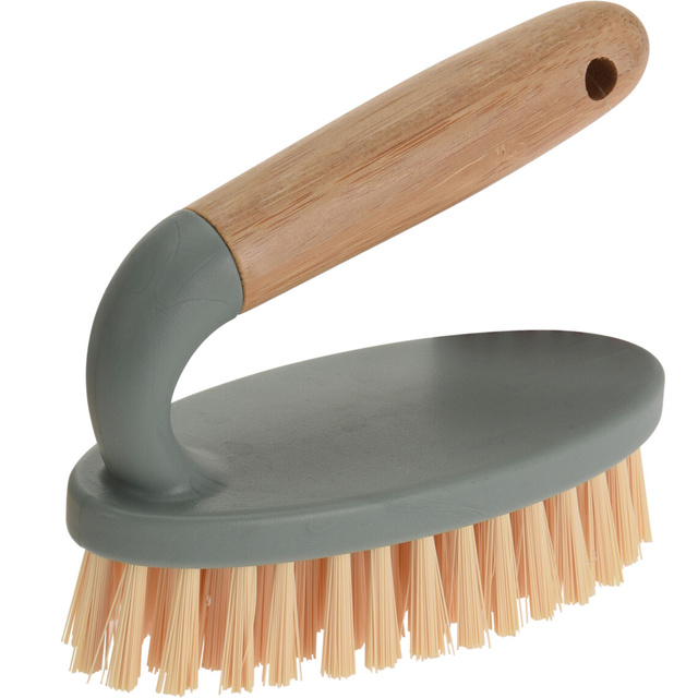 Perie cu maner din bambus, 14 x 16 x 11 cm