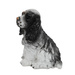 Figurina de gradina a unui caine spaniel, inaltime 27 cm, din piatra artificiala