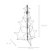 Decorațiune metalică în formă de brad, 110 cm